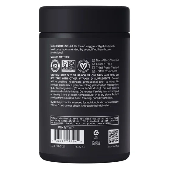 Costco Sports Research - D3+K2 - 160顆