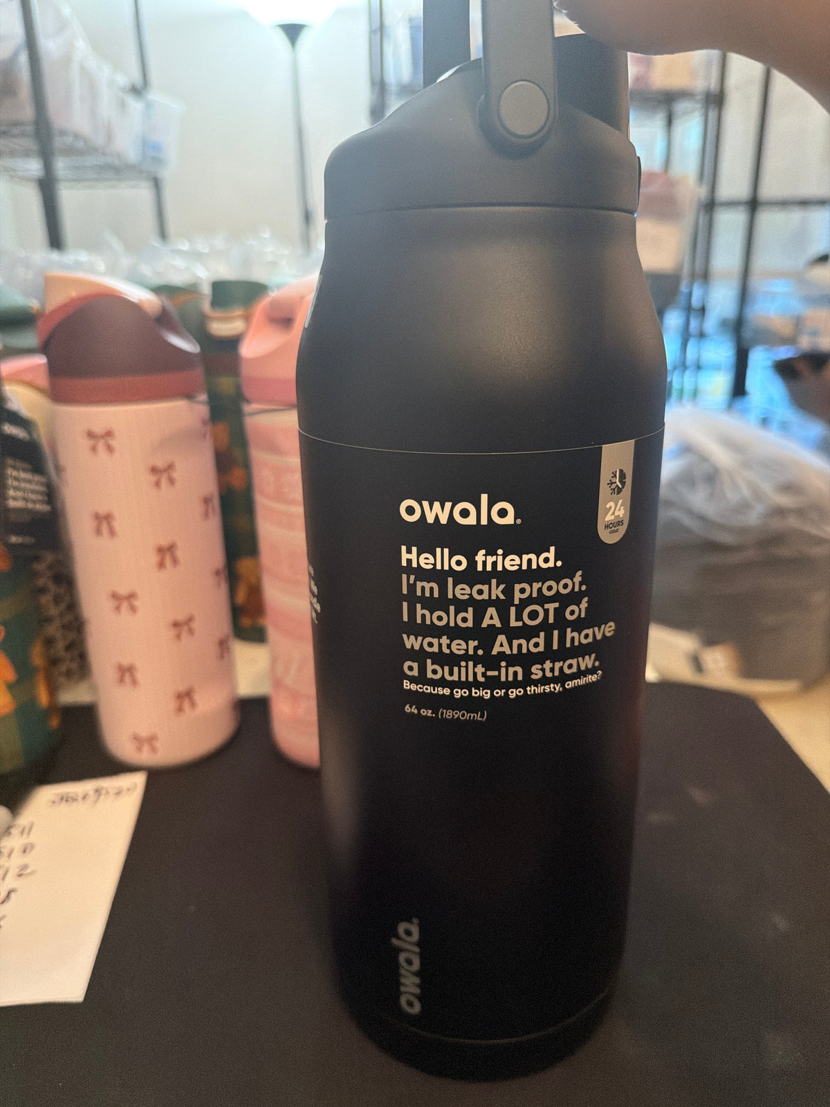 Owala 小NG 拉手64oz 黑色