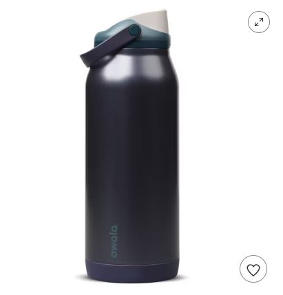 Owala 拉手吸管不銹鋼水壺 - 深藍金屬 Blue Steel-64oz