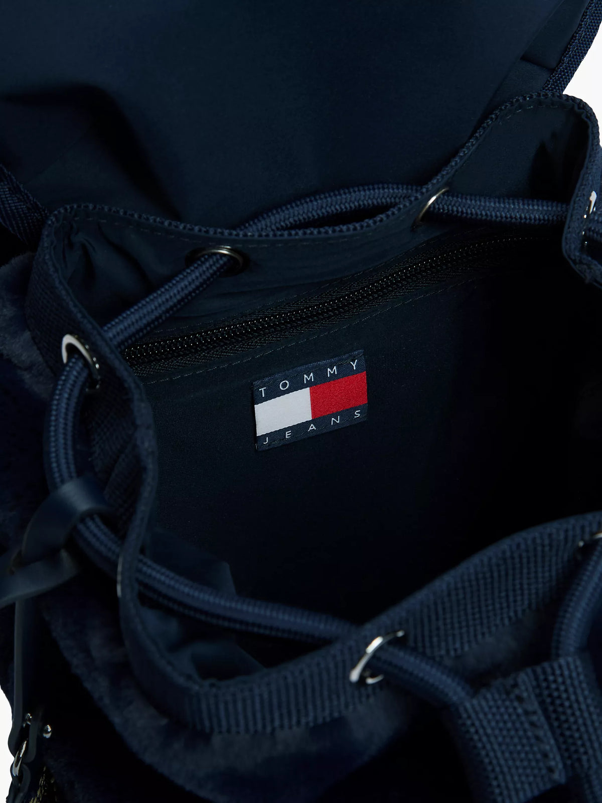 Tommy 女生 毛毛後背包 - 經典深藍