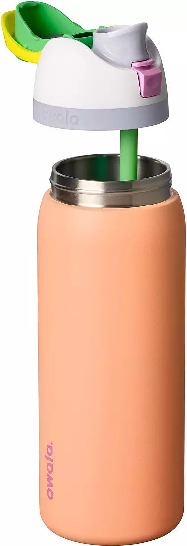 Owala 經典吸管不銹鋼水壺 - 桃子 - Peachy Keen - 32oz