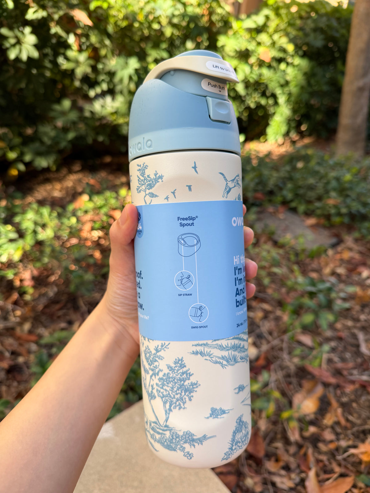 Owala 經典吸管不銹鋼水壺 - 法式鄉村 - Toile be home - 24oz