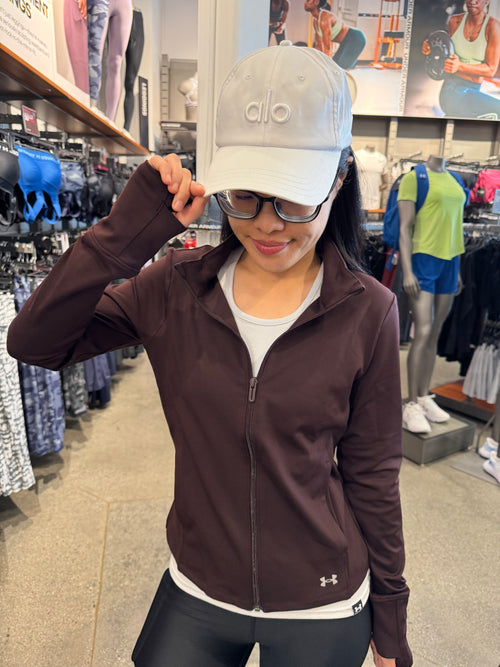 UA 女生 奶油系列 薄外套 1383687 咖啡 M