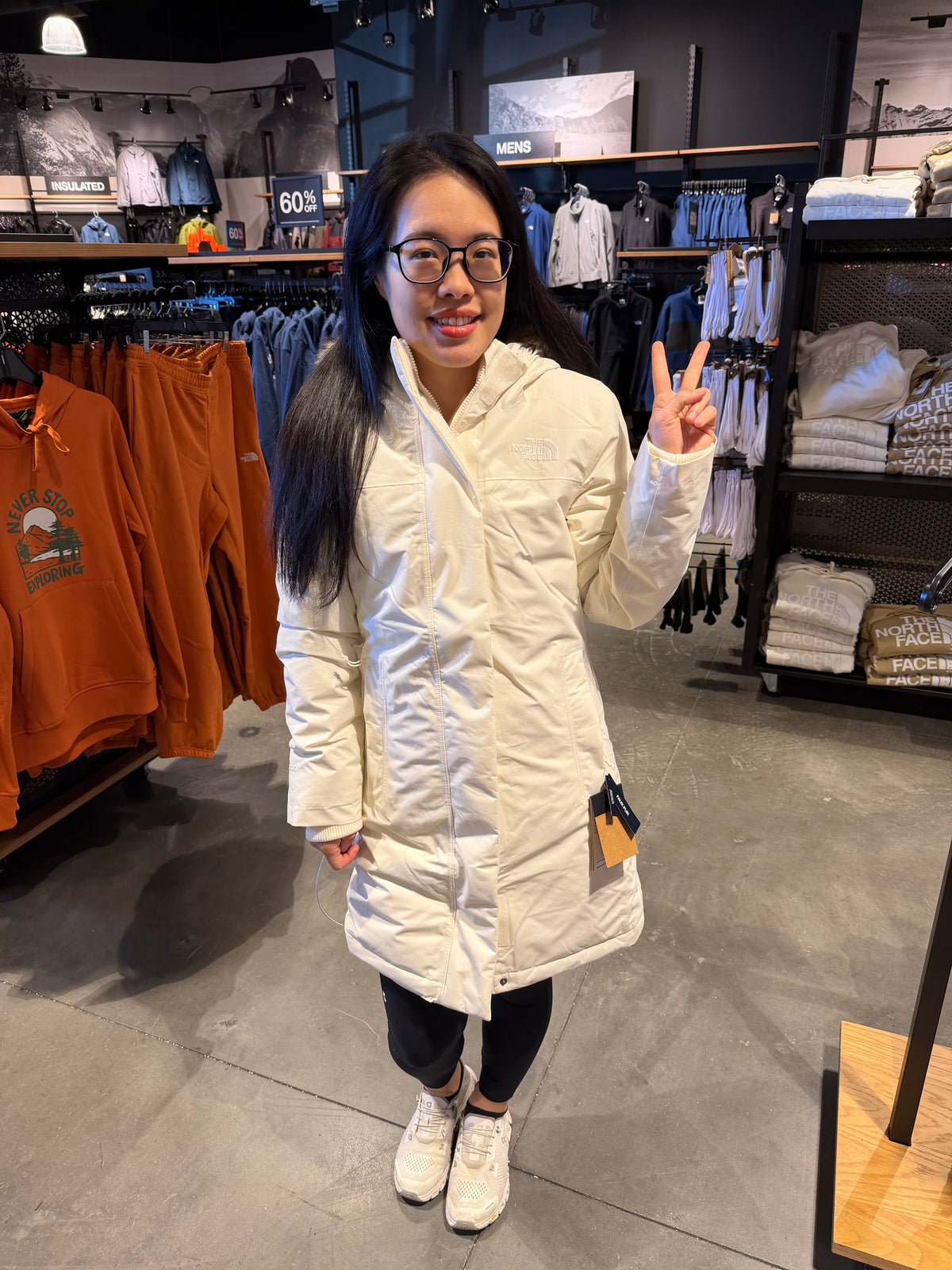 北臉 女生 Arctic派克真羽絨外套 600
