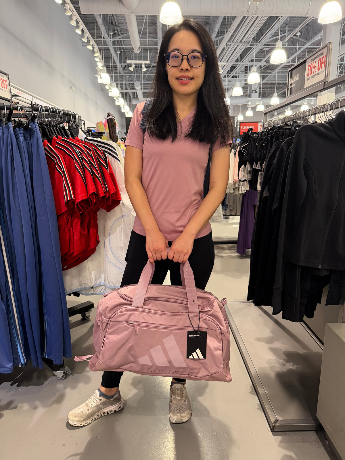 Adidas 旅行必備 旅行袋 42L - 玫瑰