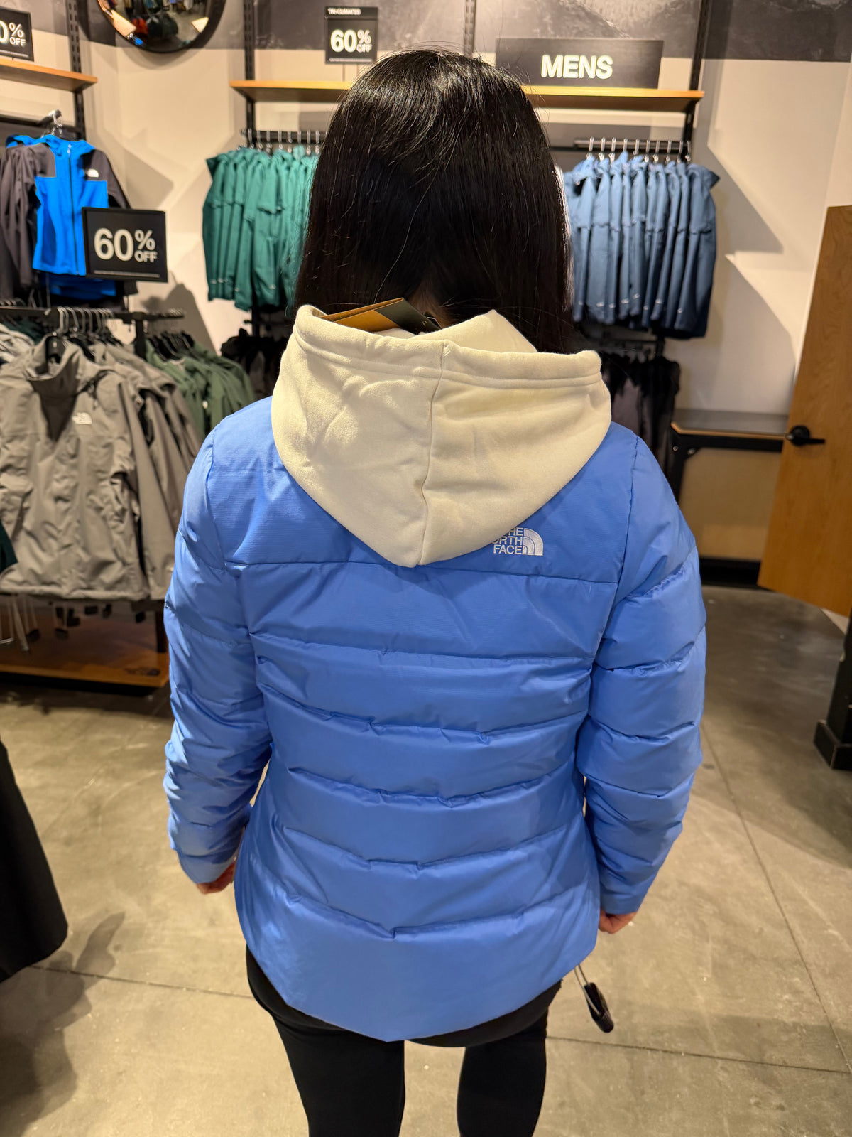 北臉 女生 Minoqua好收納真羽絨外套 600 - 水軍藍