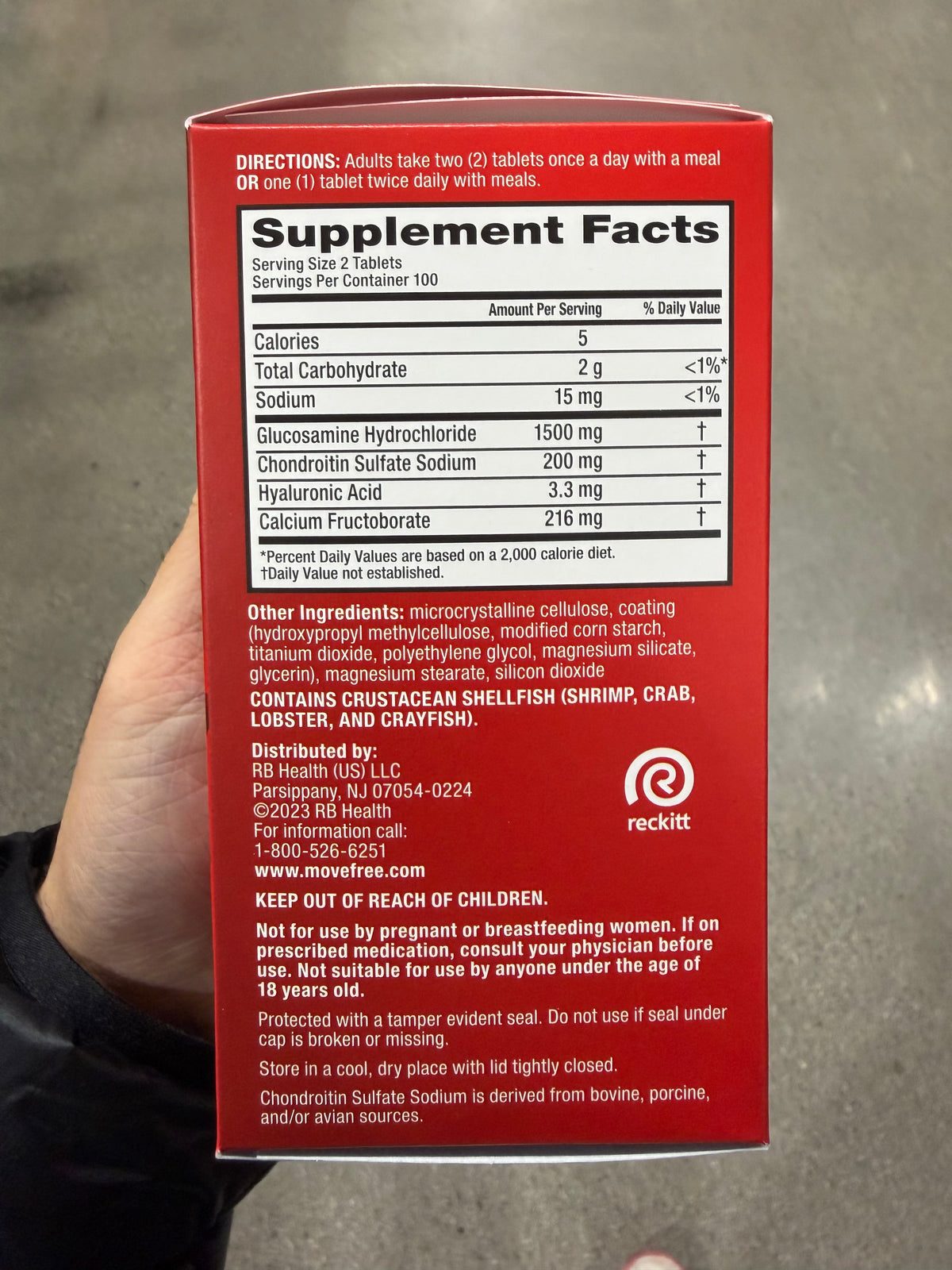 Costco Move Free 益節 - 維骨力葡萄糖胺 - 200顆