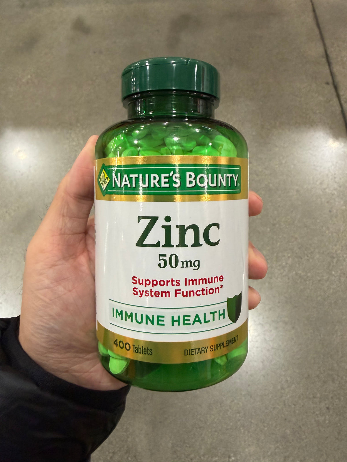 Costco Nature Bounty Zinc 鋅 50mg - 400顆