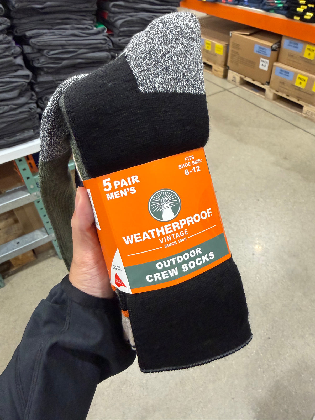 Costco Puma 不論天氣中筒襪 - 五雙組