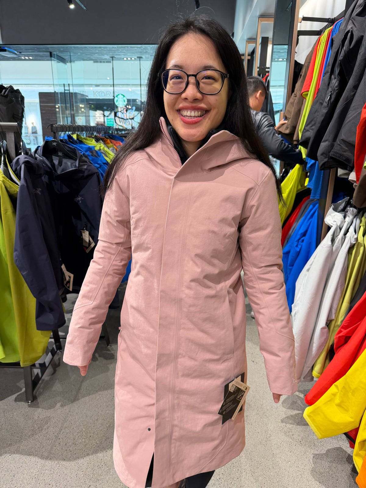始祖鳥 女生 Goretex Patera 真羽絨外套 - 玫瑰粉
