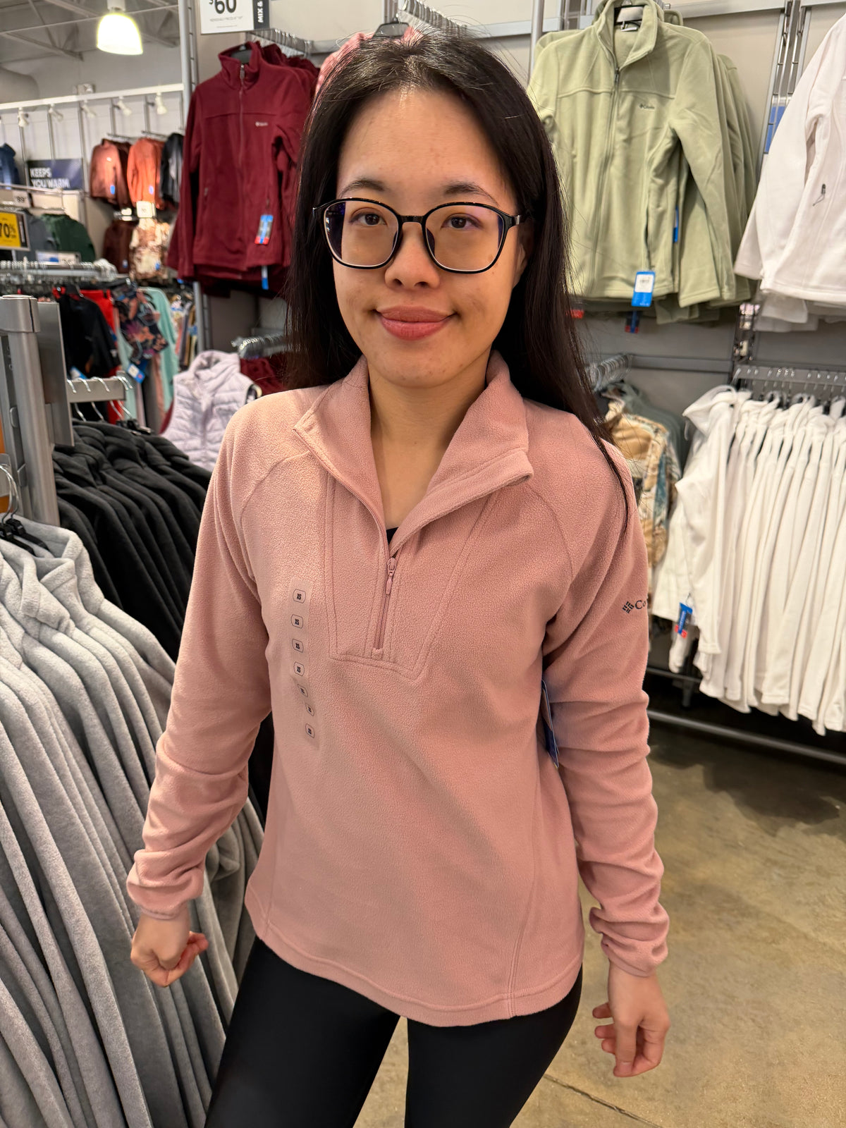 Columbia Fleece 羊羔絨上衣 - 淺粉 659