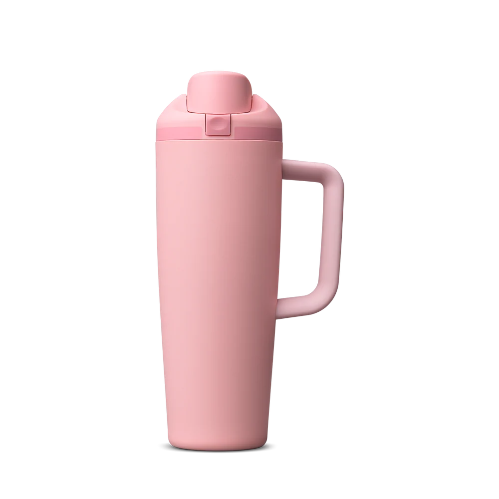 Owala 手提吸管不銹鋼水壺 - 玫瑰 - Rose Quartz - 30oz