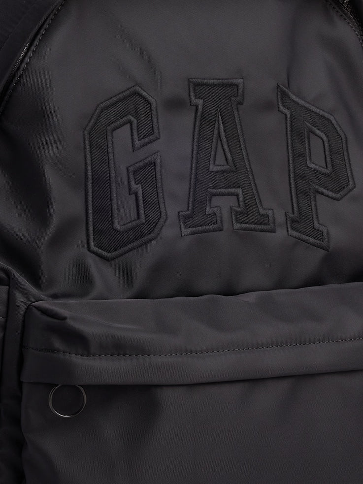 Gap Logo尼龍後背包 - 全黑