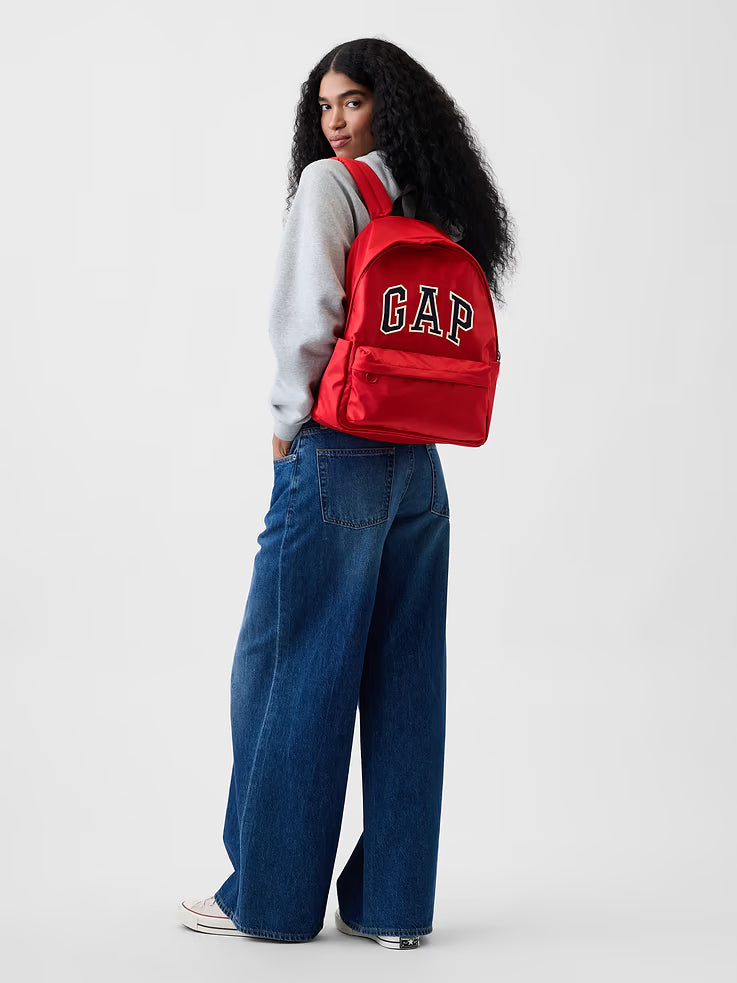 Gap Logo尼龍後背包 - 紅色