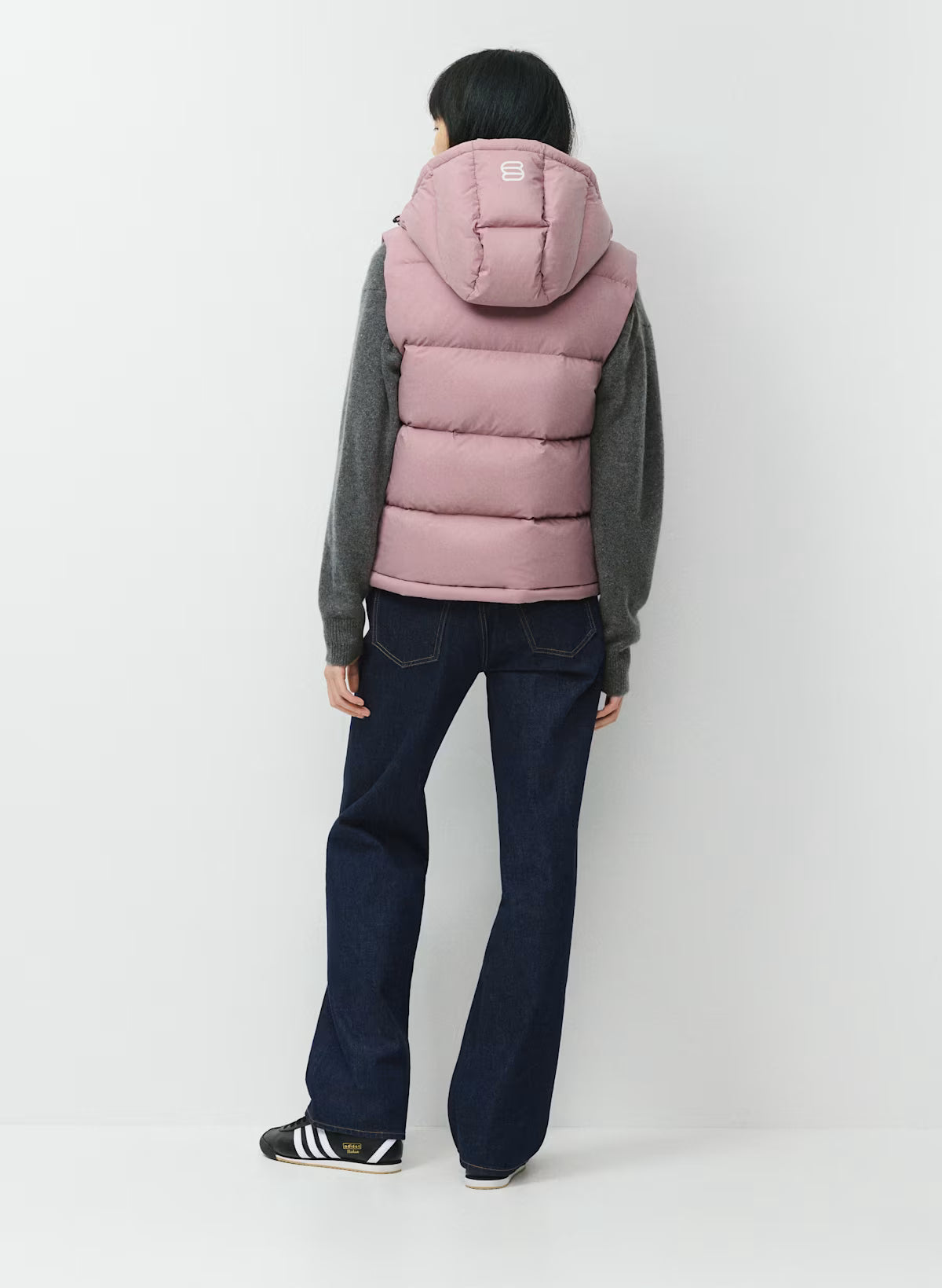 Aritzia 女生 Superpuff 五格真羽絨背心 800 - 乾燥玫瑰 - Claremont