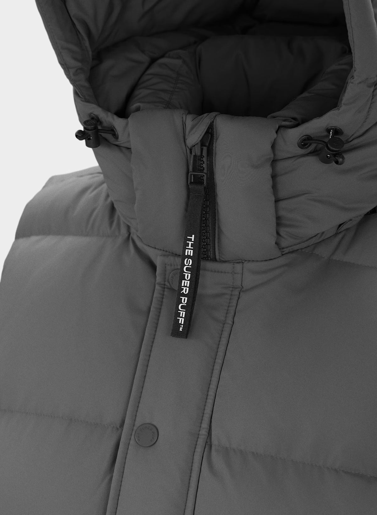 Aritzia 女生 Superpuff 五格真羽絨背心 800 - 高級灰 - Coal Grey