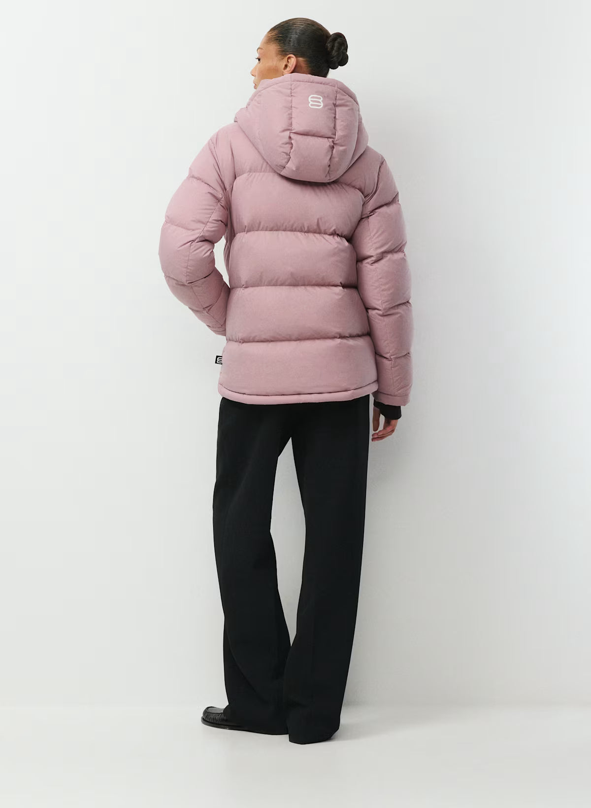 Aritzia 女生 Superpuff 五格真羽絨外套 800 - 乾燥玫瑰 - Claremont
