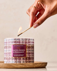 BBW 三蕊蠟燭 - 琥珀佛手柑 - Salted Amber & Bergamot