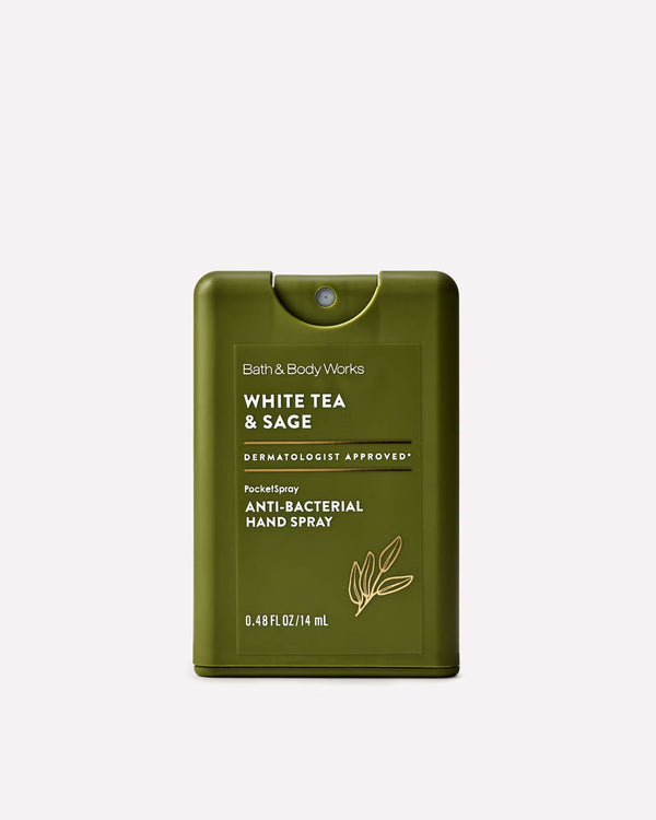 BBW 方塊乾洗手噴霧 - 白茶 - White Tea & Sage