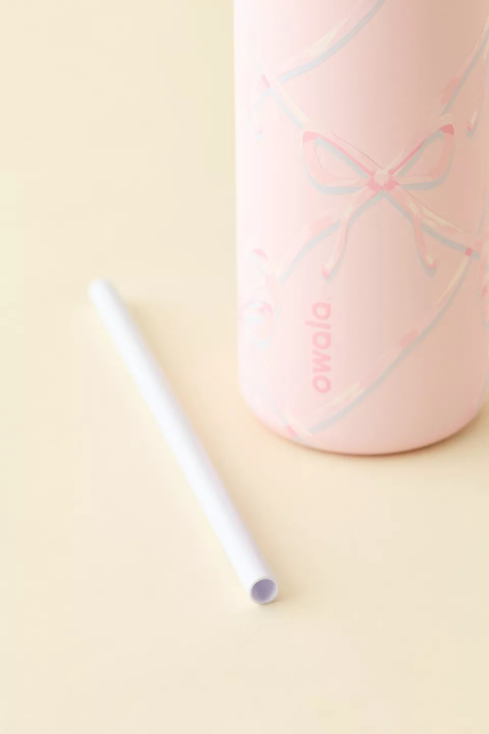 Owala 經典吸管不銹鋼水壺 - 粉色蝴蝶結 - Sugar Plum Fairy - 32oz
