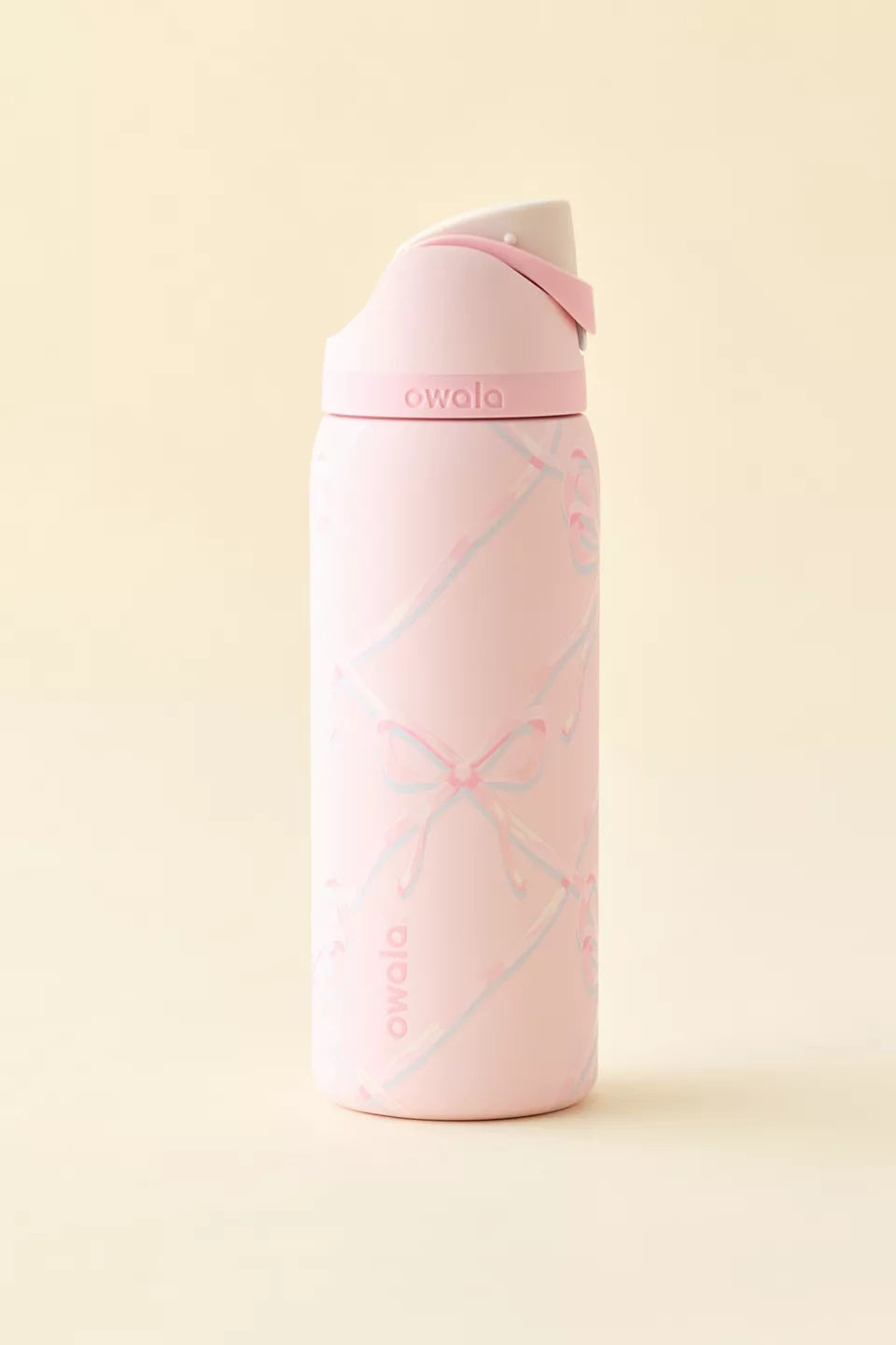 Owala 經典吸管不銹鋼水壺 - 粉色蝴蝶結 - Sugar Plum Fairy - 32oz