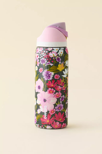 Owala x UO 限量輕鬆喝不銹鋼吸管保溫水壺 花花 - Painted Meadow