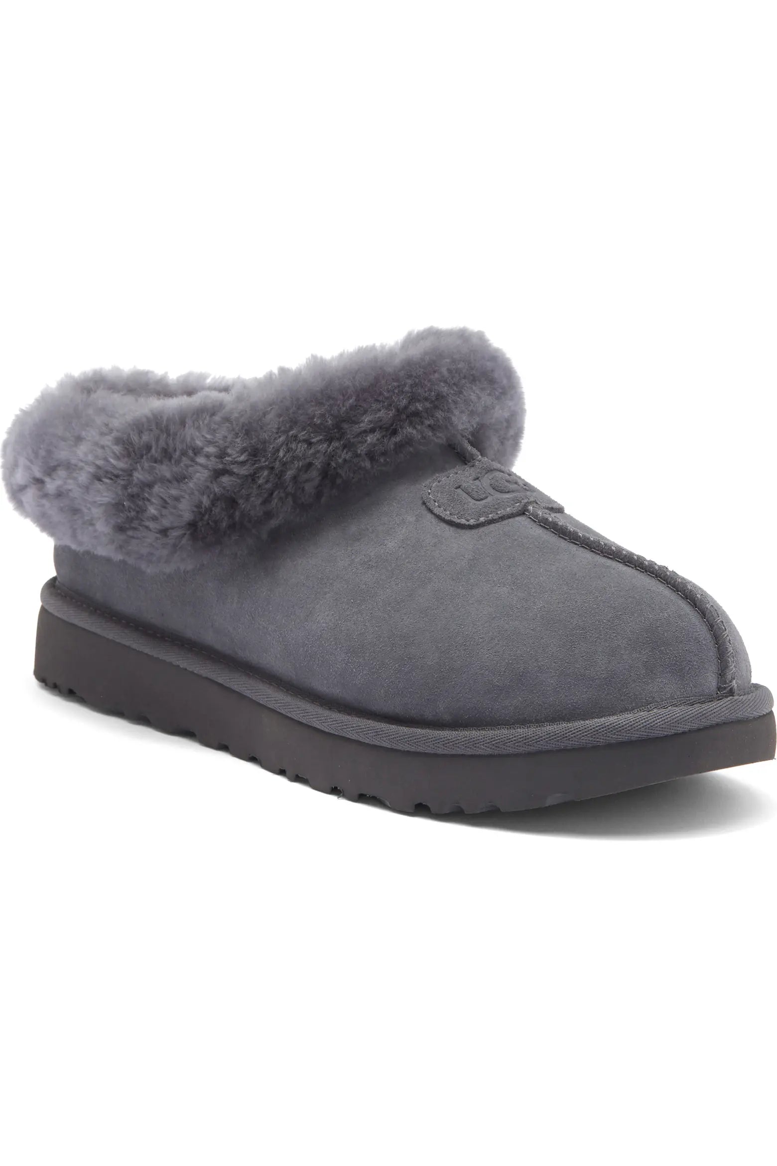 ND UGG 女生 Tazzette 絨絨毛領厚底穆勒鞋