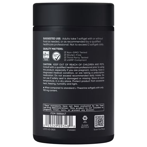 Costco Sports Research - L-茶胺酸 200mg - 150顆