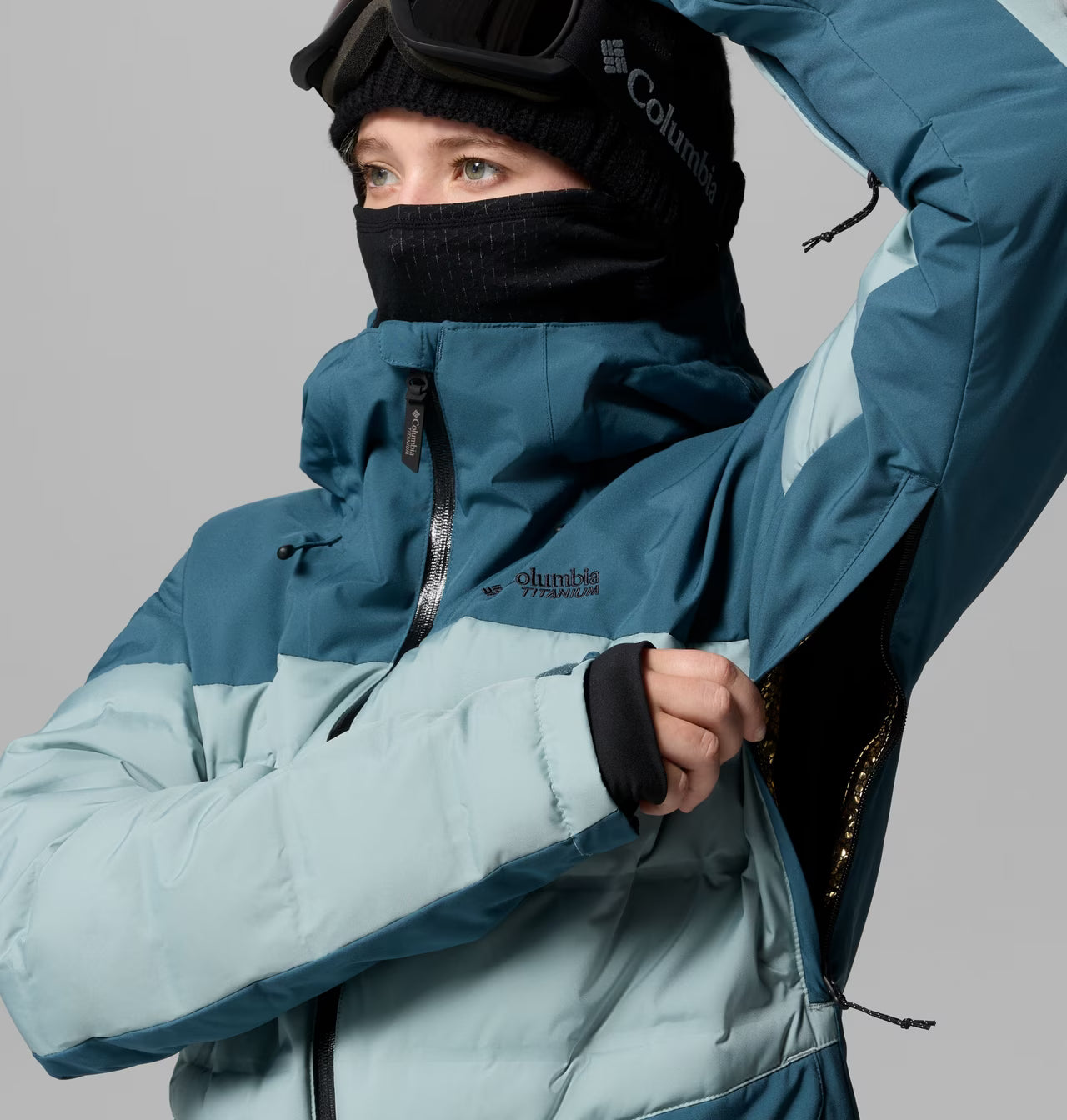 Columbia 女生 Glacier 金點真羽絨雪衣 550