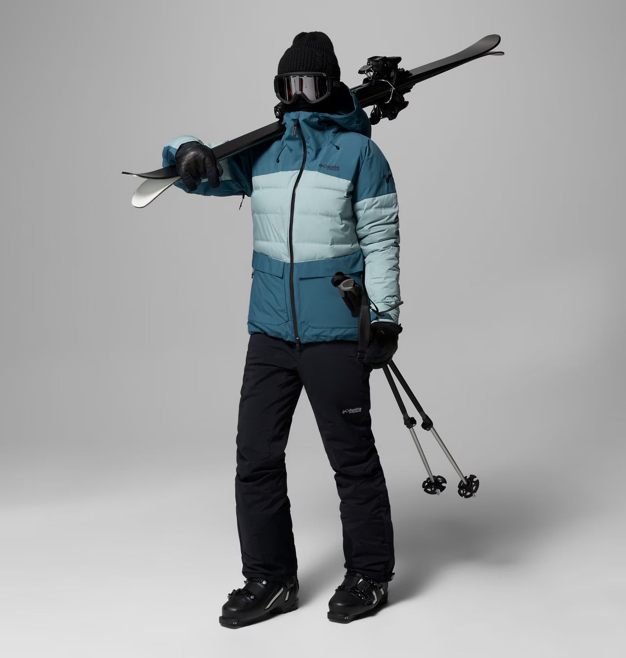 Columbia 女生 Glacier 金點真羽絨雪衣 550