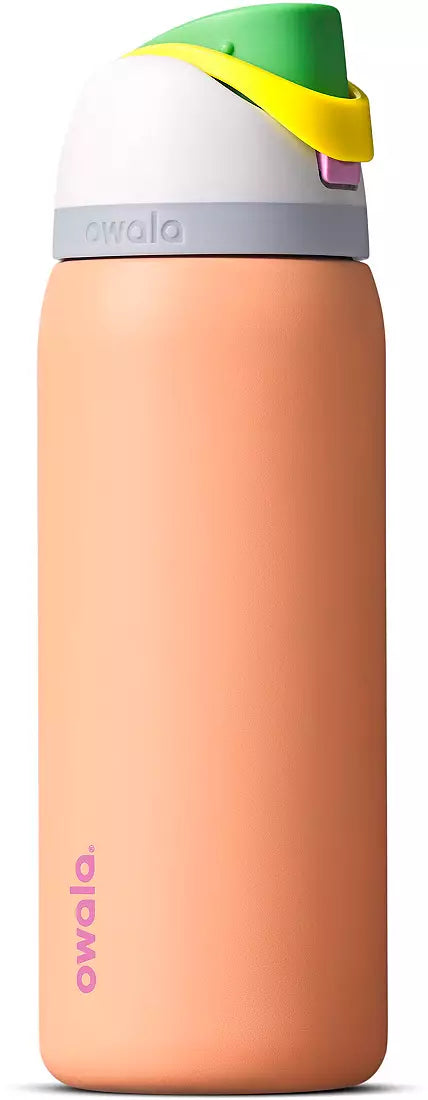 Owala 經典吸管不銹鋼水壺 - 桃子 - Peachy Keen - 32oz