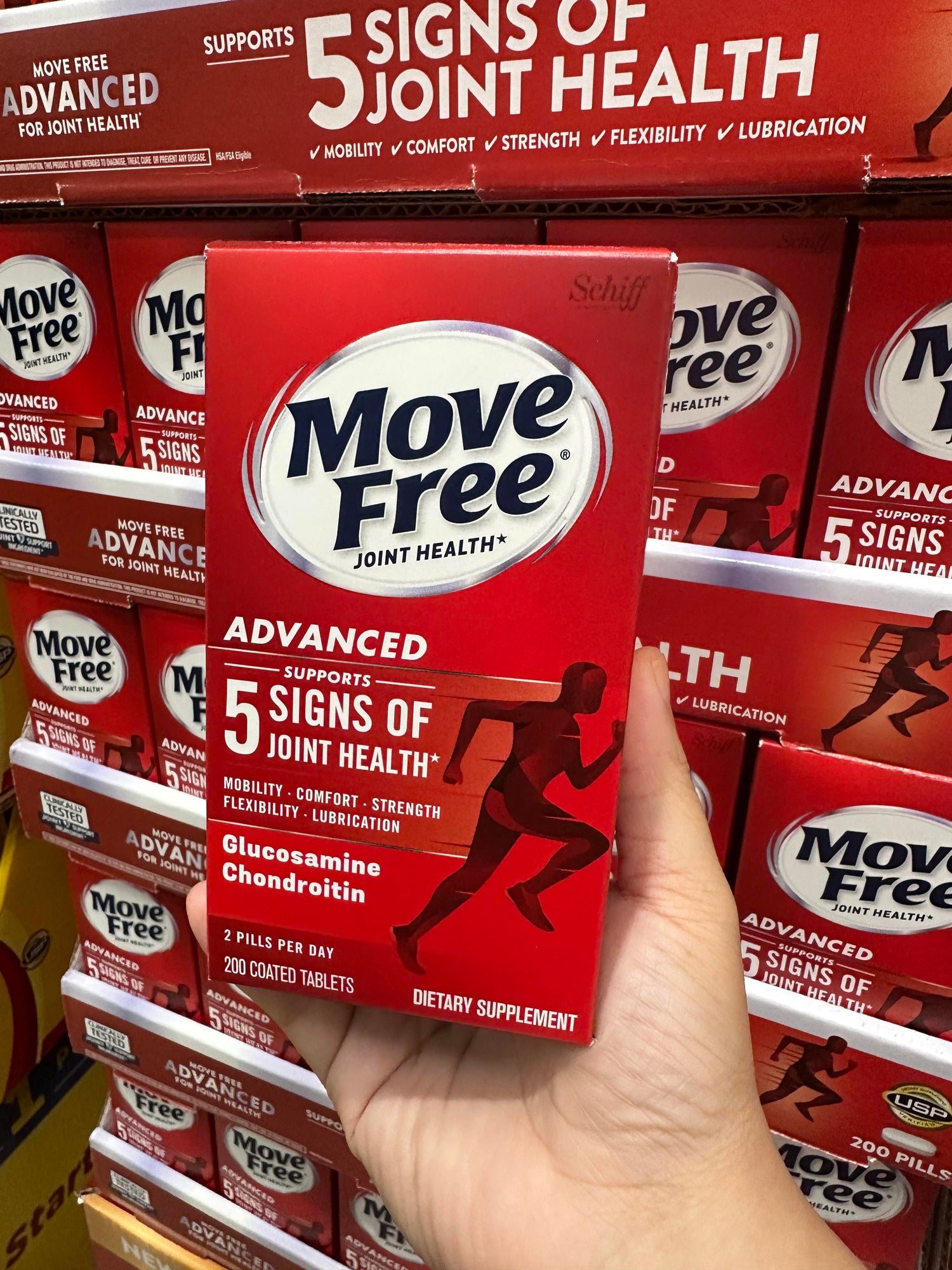 Costco Move Free 益節 維骨力葡萄糖胺 200顆