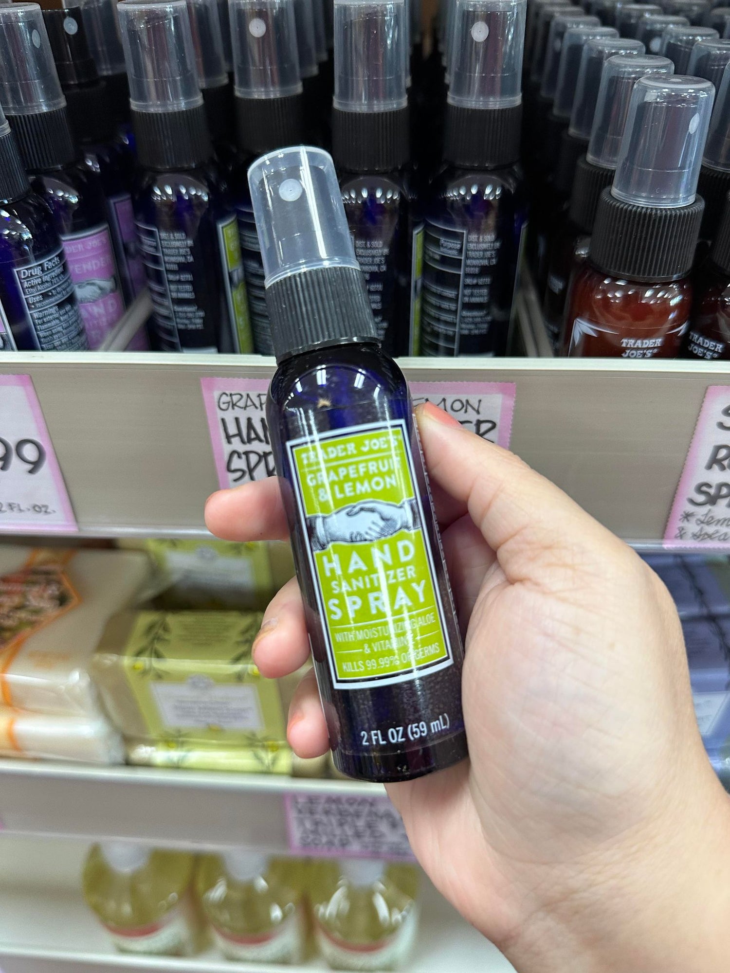 TJ 乾洗手噴霧 葡萄柚檸檬