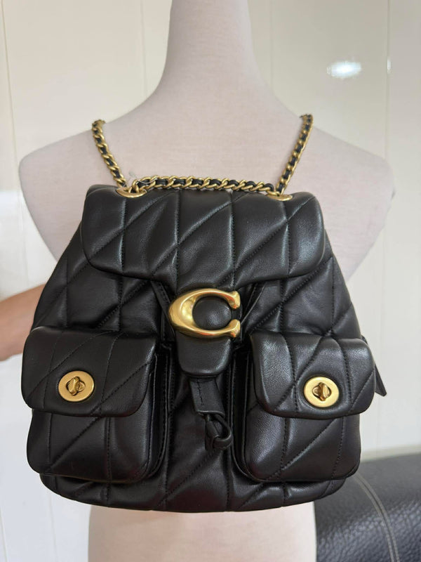 Coach 專櫃 Tabby 後背包 黑色[NG商品]