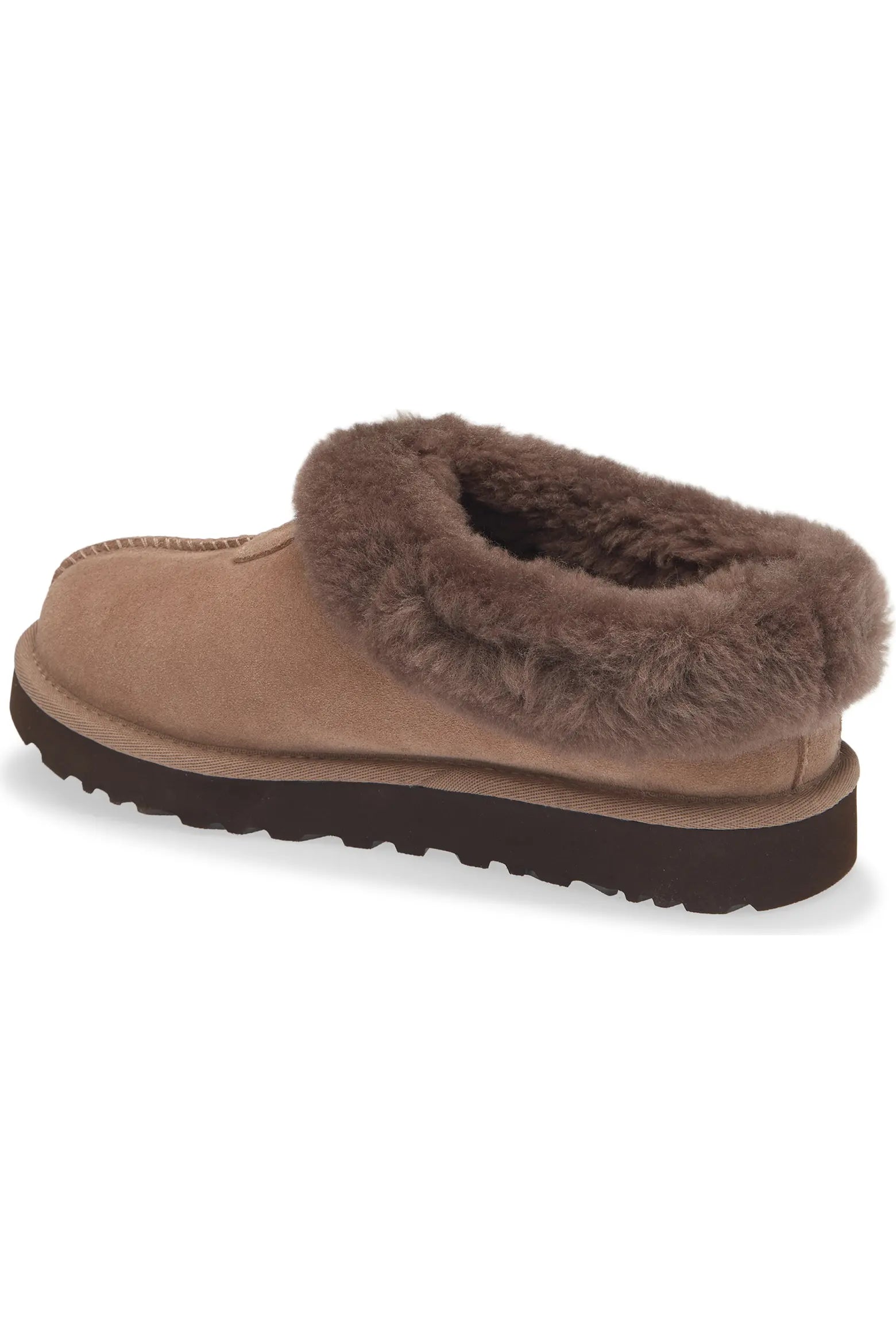 ND UGG 女生 Tazzette 絨絨毛領厚底穆勒鞋