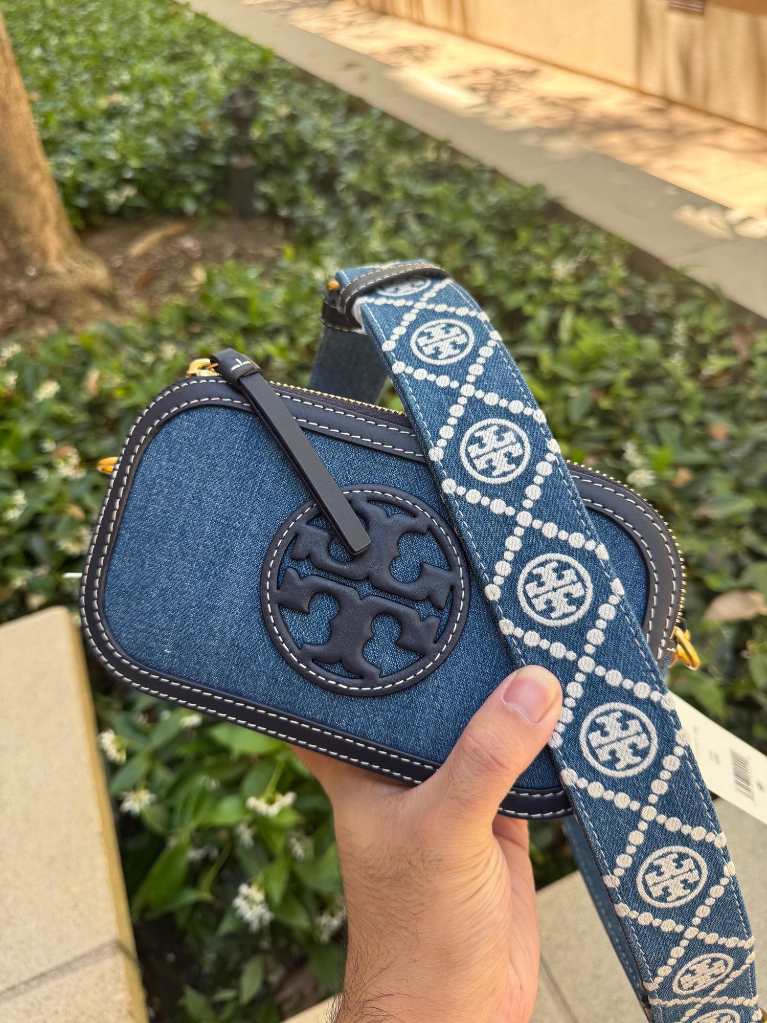 TB專櫃 Miller 雙拉鏈牛仔相機包 19