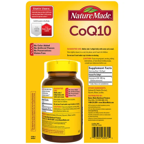 Costco Nature Made Co Q10 200mg 140顆