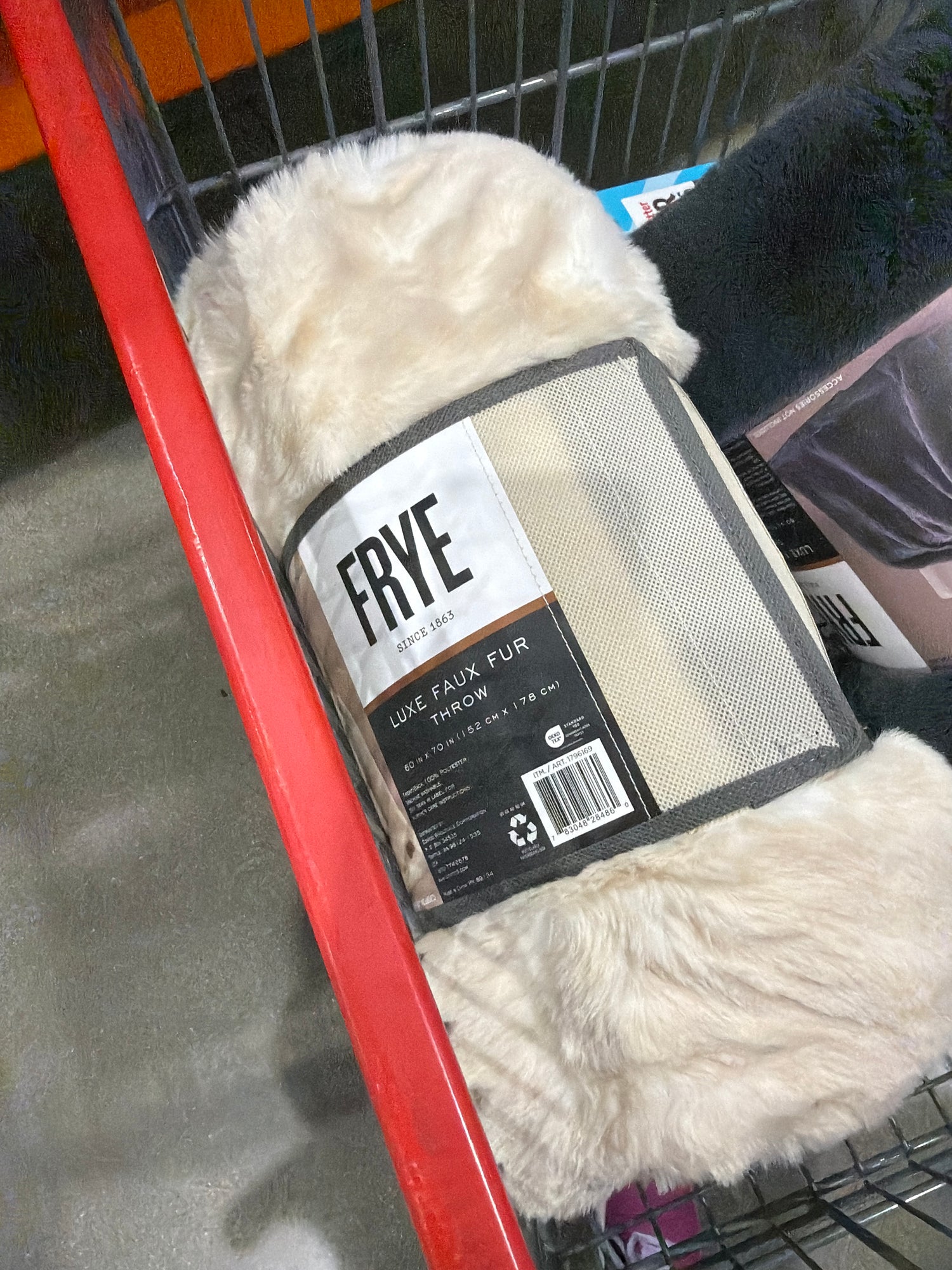 Costco frye 世界上最舒服的毯子 米白