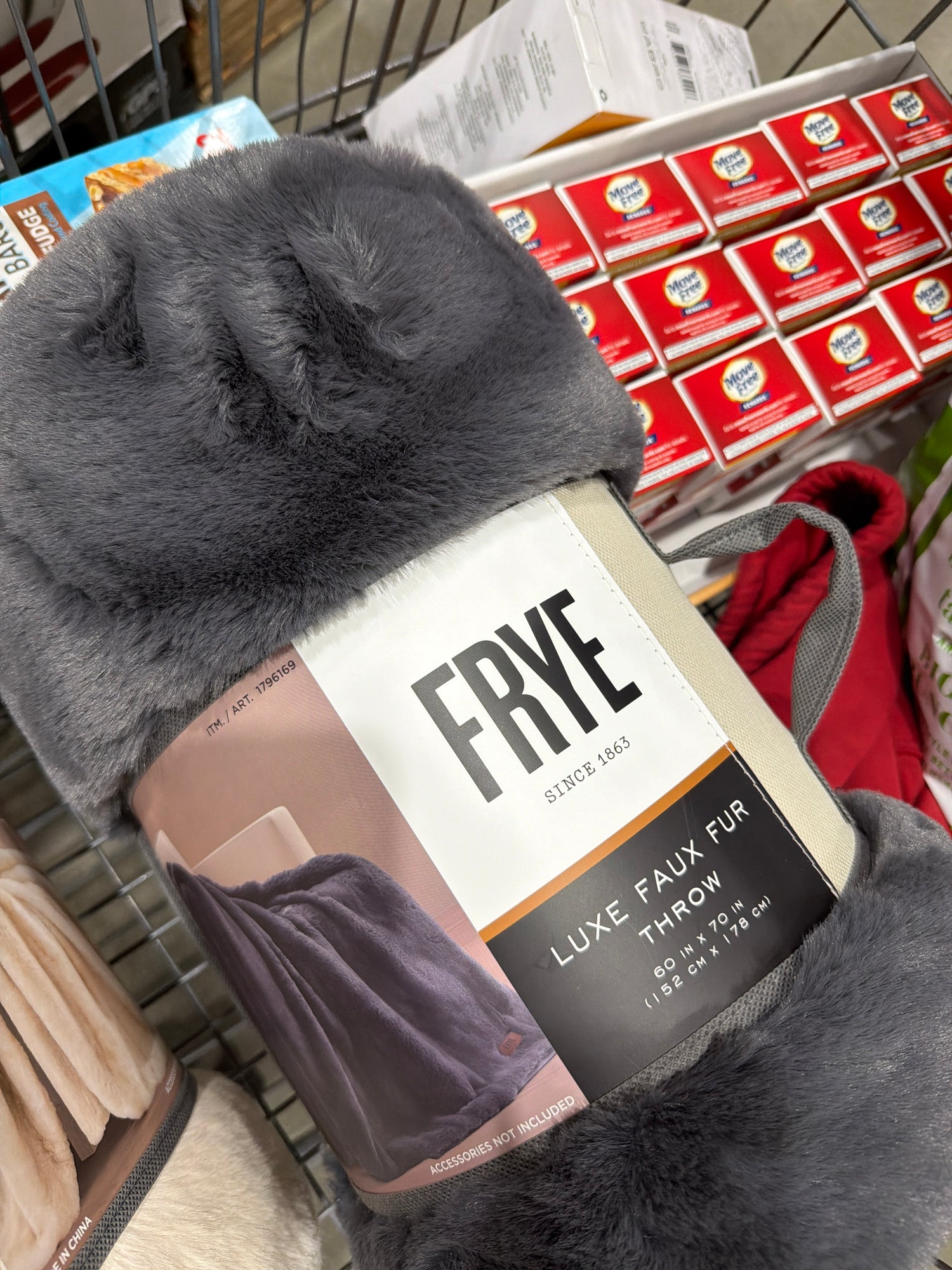 Costco frye 世界上最舒服的毯子 深灰