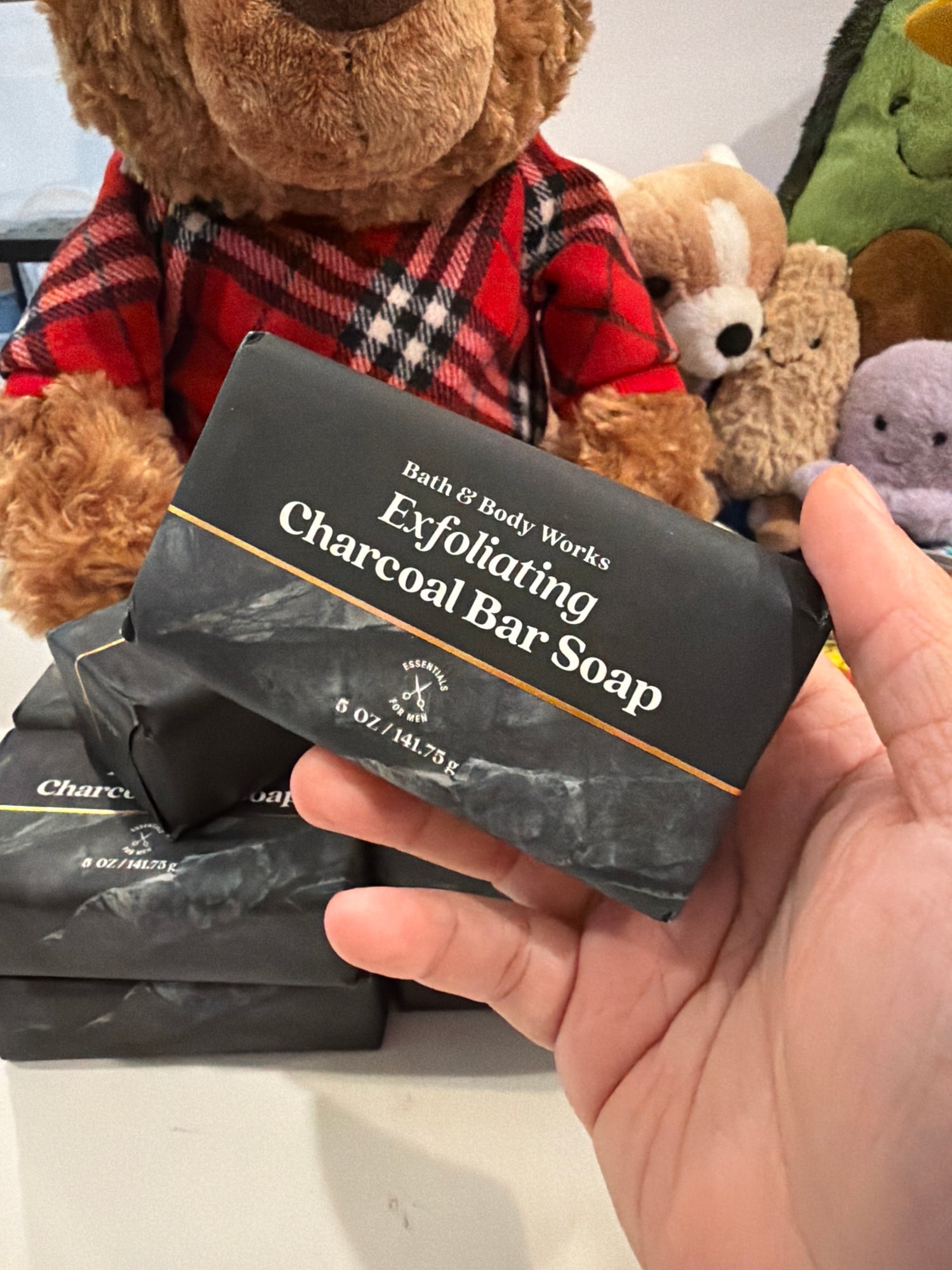 現貨 bbw竹炭去角質身體香皂