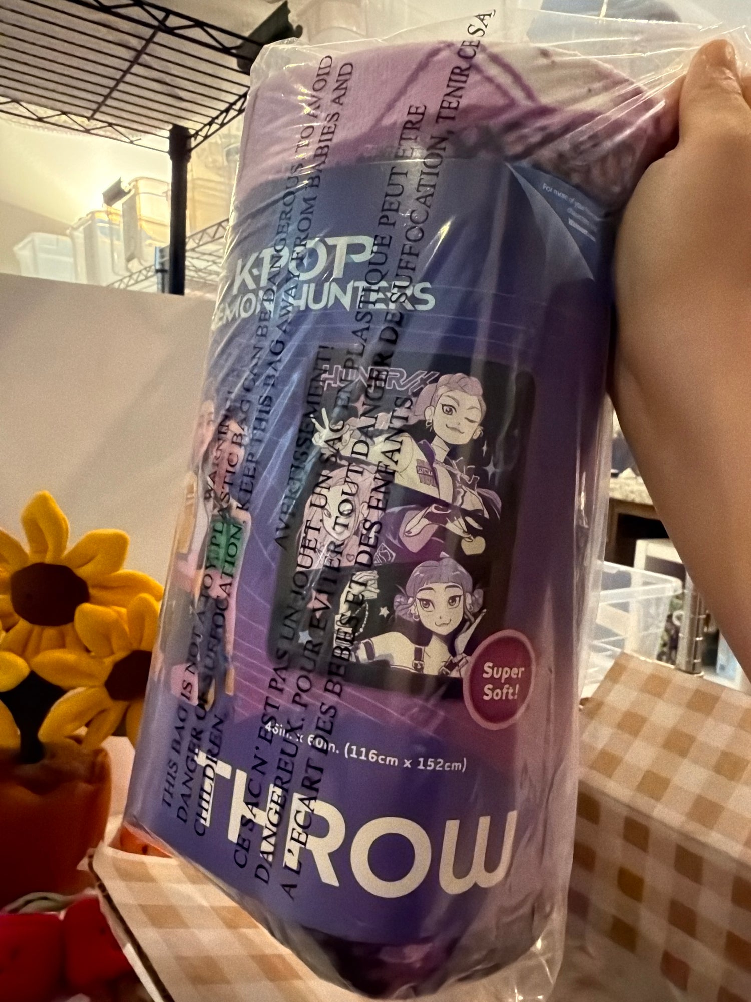 預購 kpop demon hunter 毯子 第一款