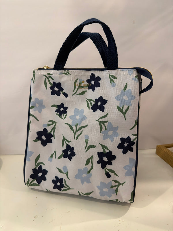 挖寶現貨 Kate Spade 便當袋 藍花花