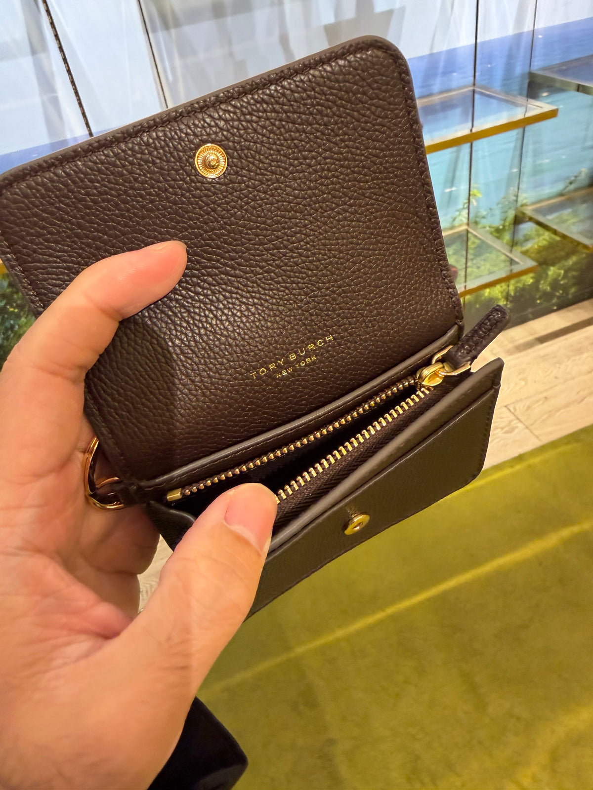TB Outlet Thea 零錢卡夾 - 巧克力
