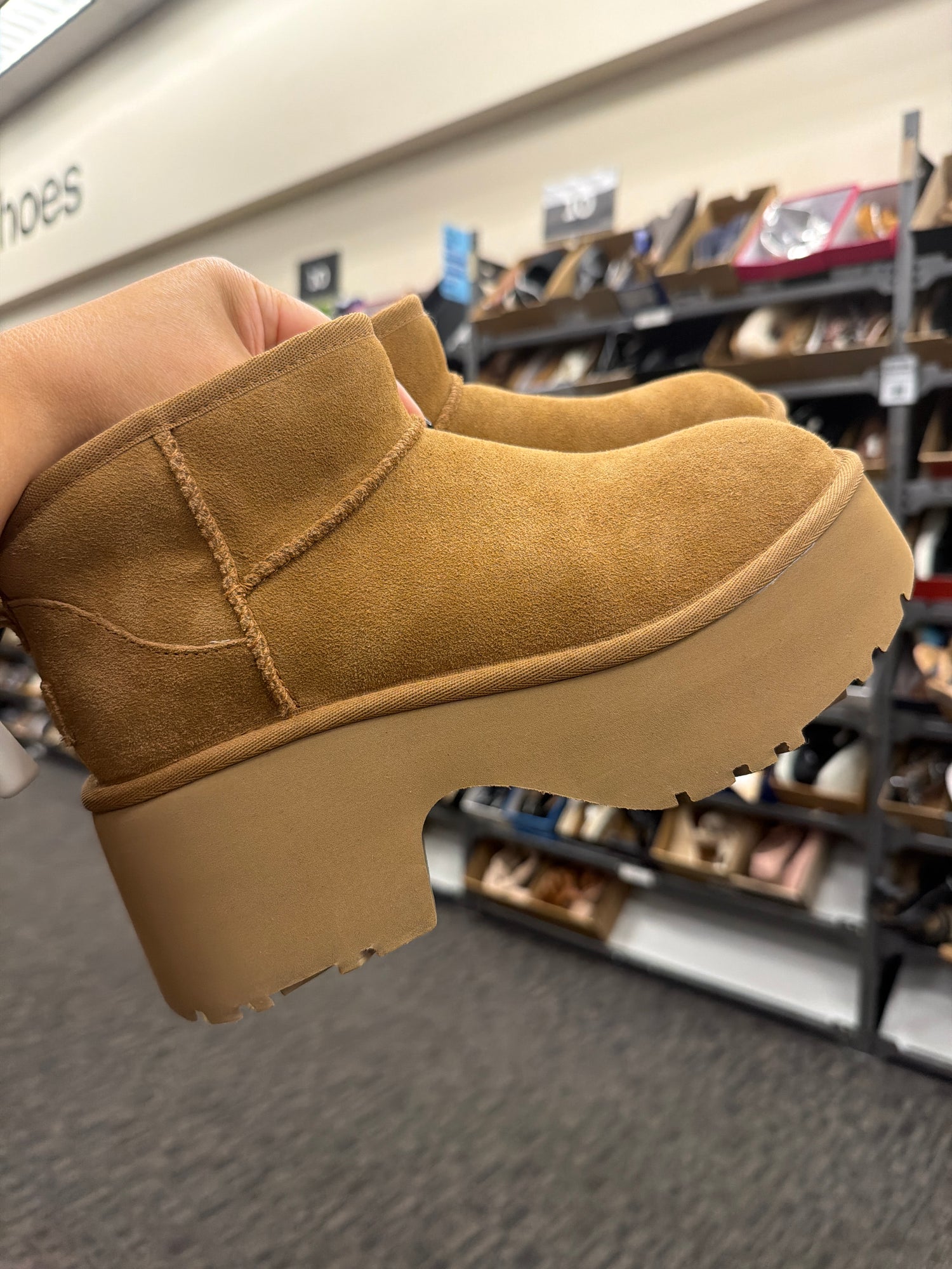挖寶 Ugg 厚底雪靴 24cm 7號