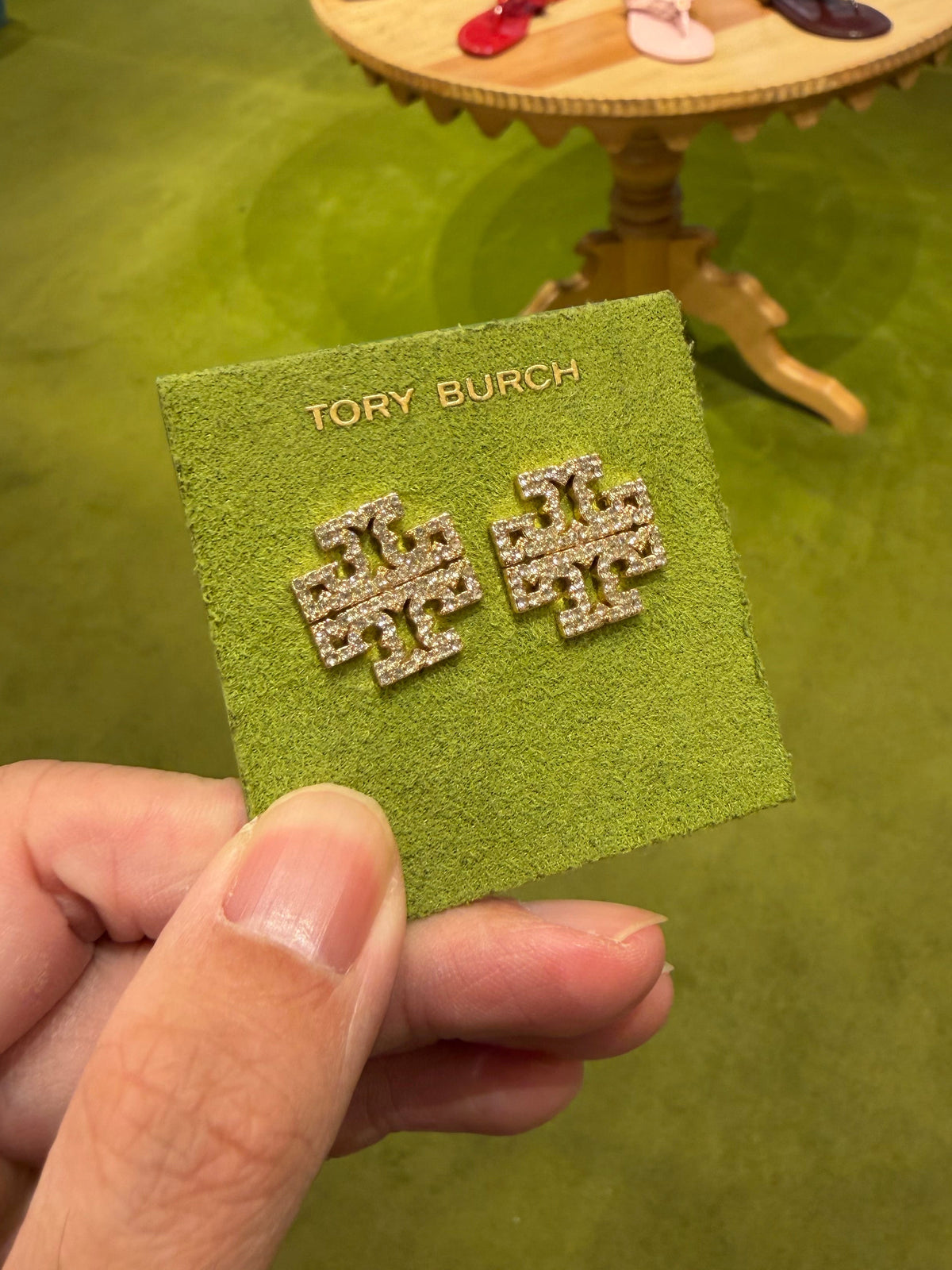 TB Outlet Briten 簍空logo耳針 - Tory金