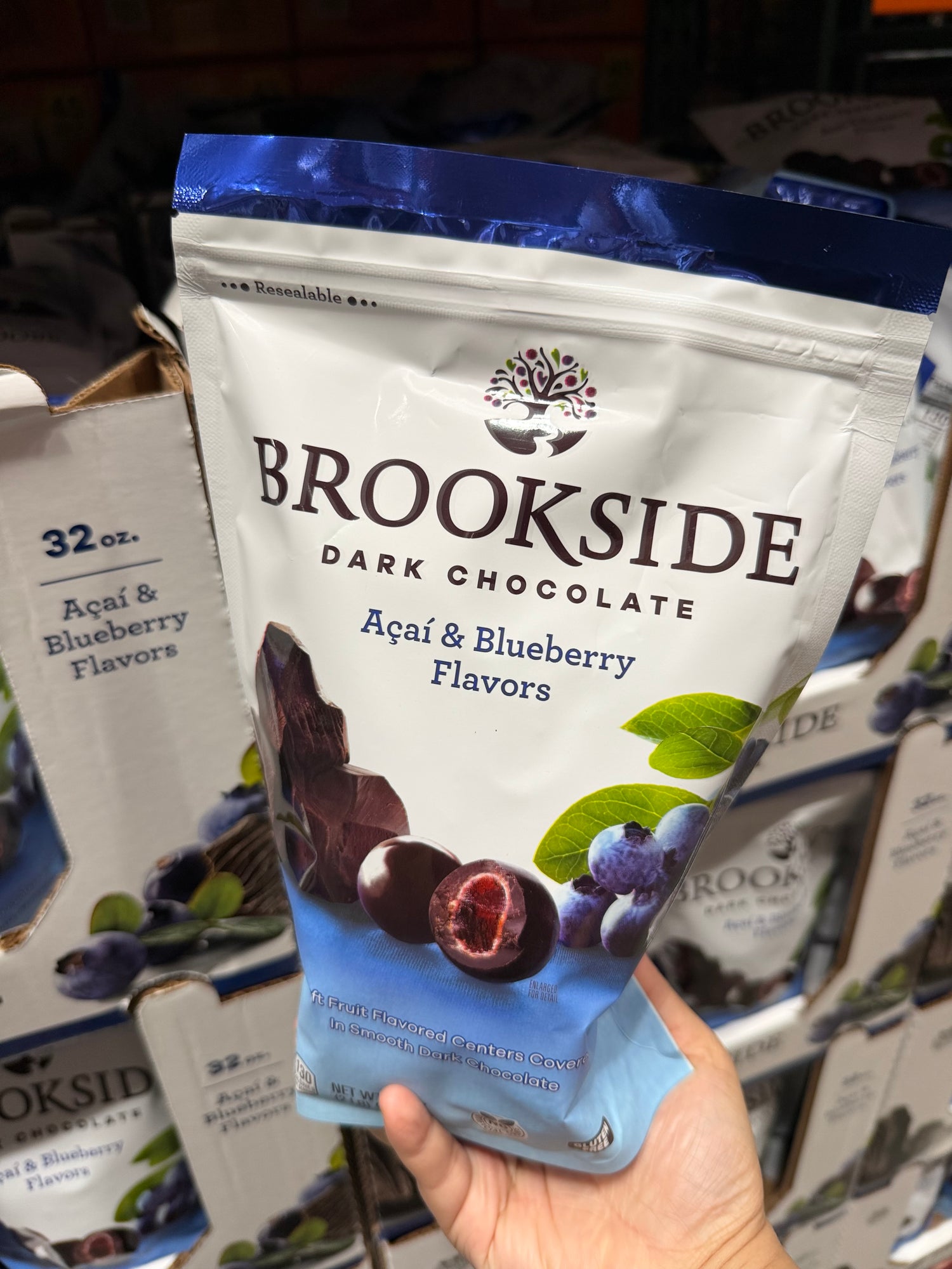 Costco 超好吃 黑巧克力包水果 藍莓Açaí