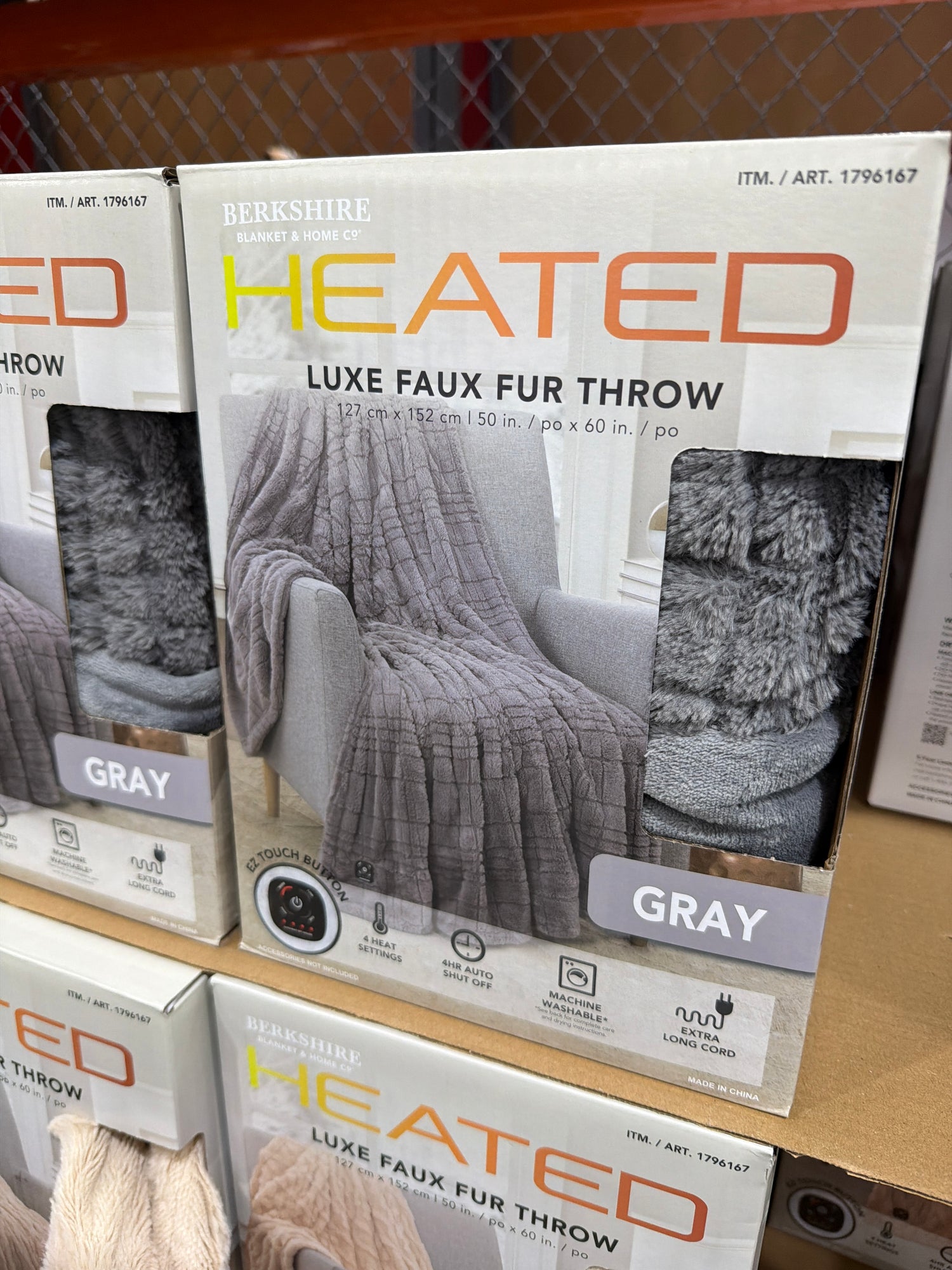 Costco 電毯 灰色