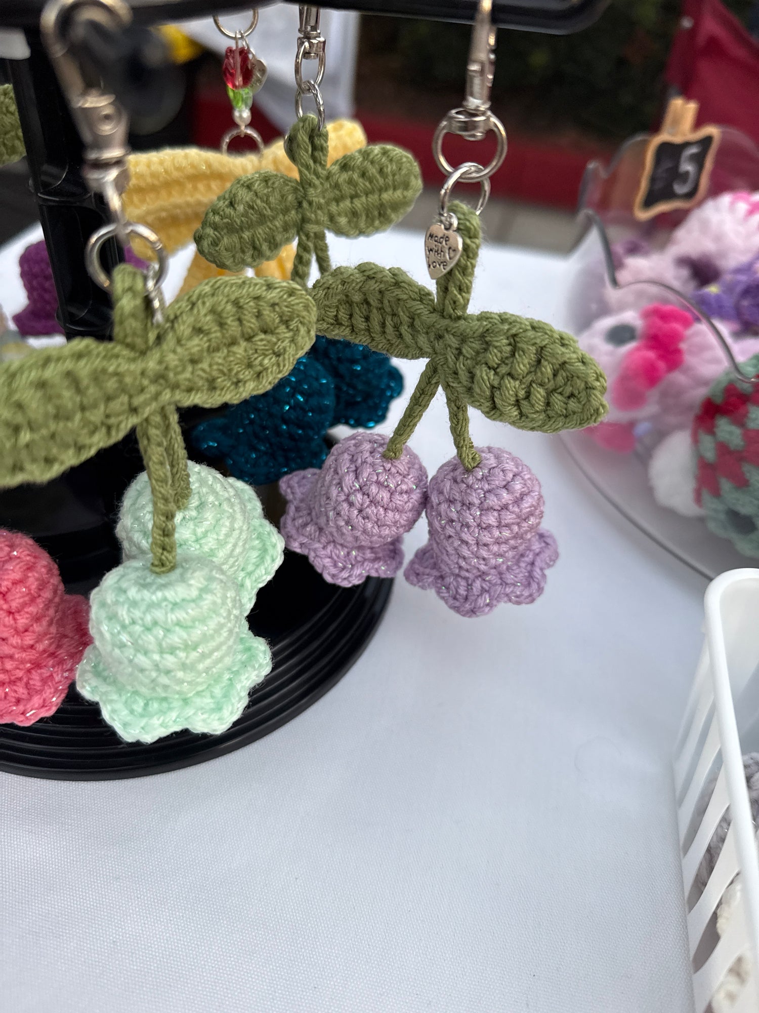 手工市集 小姐姐 紫色小花