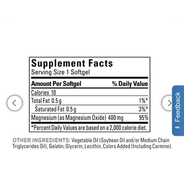 Costco Naturemade 鎂 400mg - 180顆