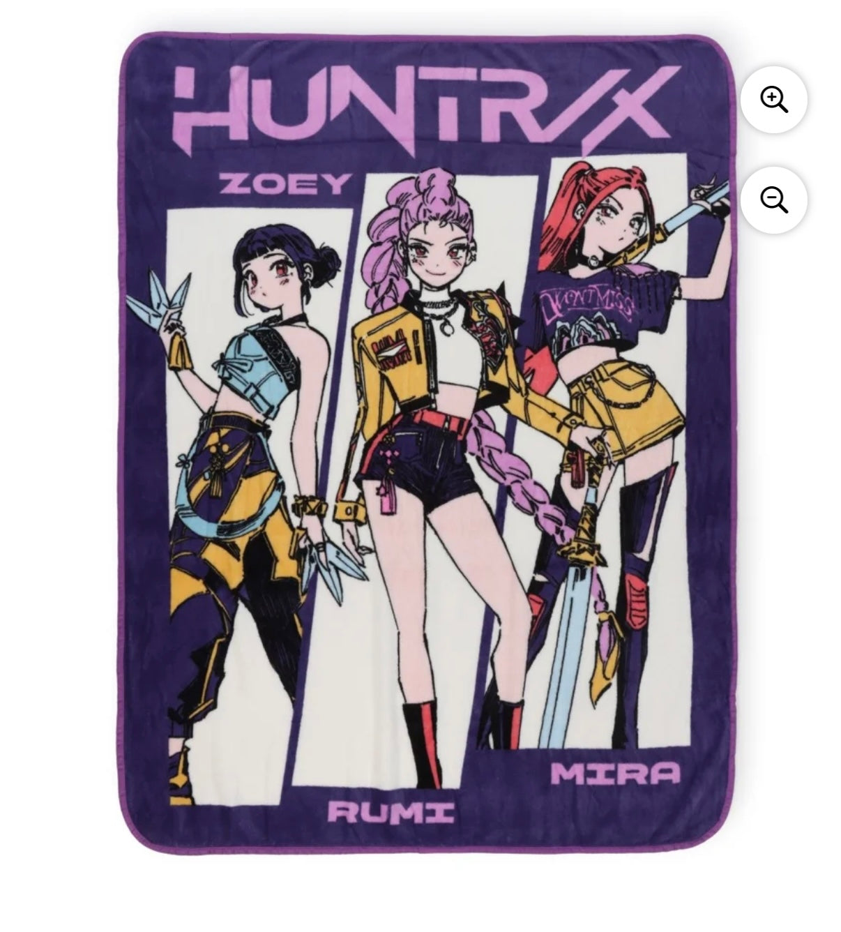 預購 kpop demon hunter 毯子 第二款 站著